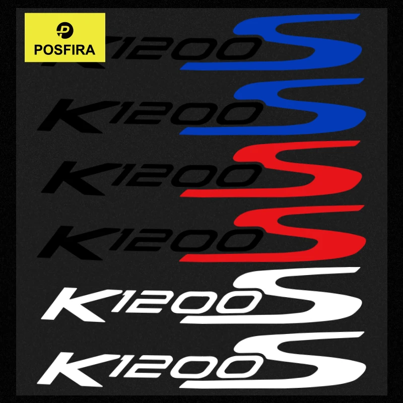 POSFIRA Stickers Vinyl Decals for  BMW K1200S K1200 K 1200 S Waterproof Motorcycle Fairing Body Decorative Sticker Accessories