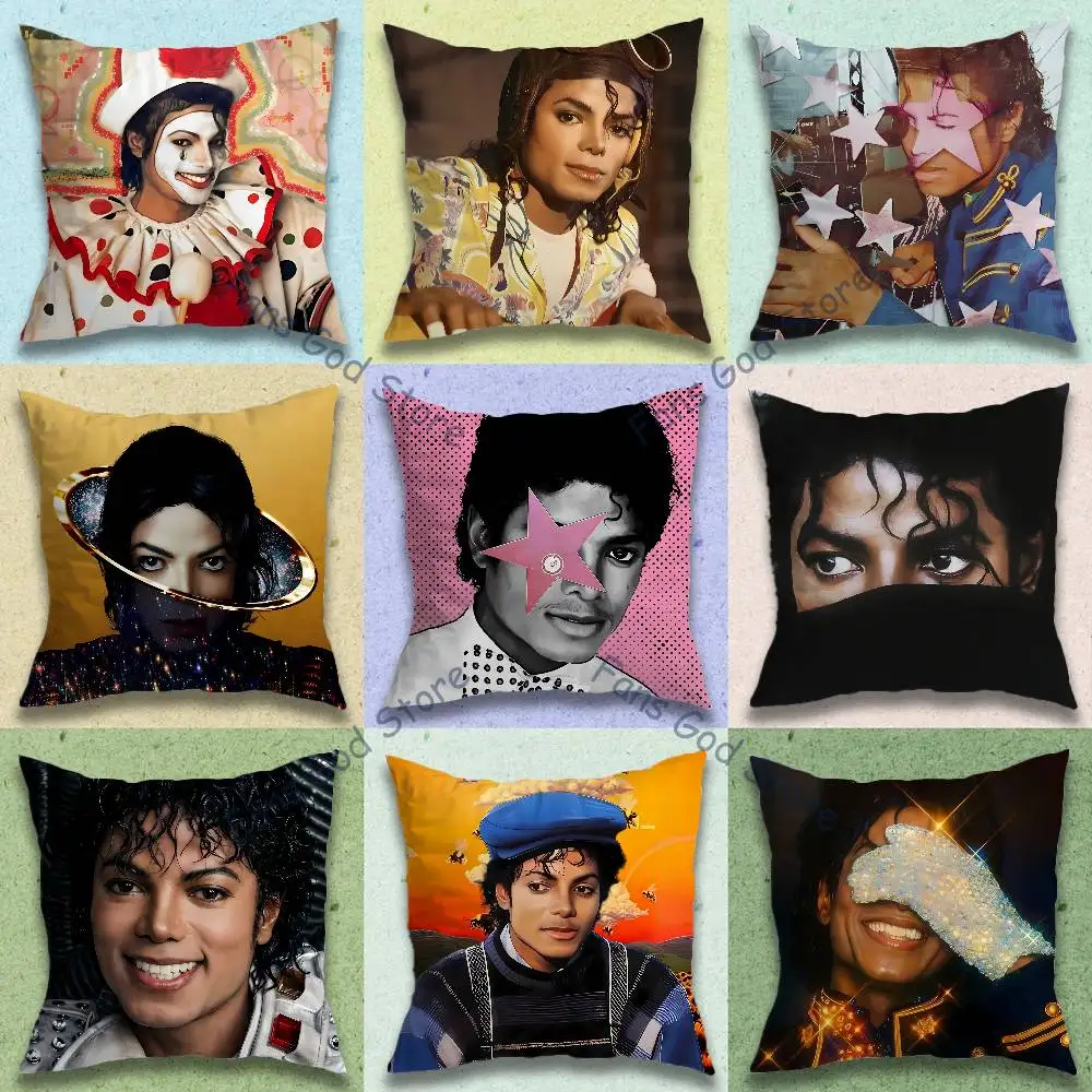 M-Michael Singer J-Jacksonn Pillow Case cute cartoon anime peripheralsBedroom Sofa Decorative Cushion Cover Soft Cushion Cover