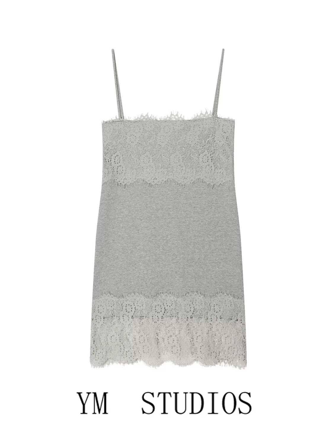 Women's Lace Patchwork Strap Dress Slim Fit Sexy Bodycon Vest Short Skirt City Commute Date Casual Daily Wear Sleeveless