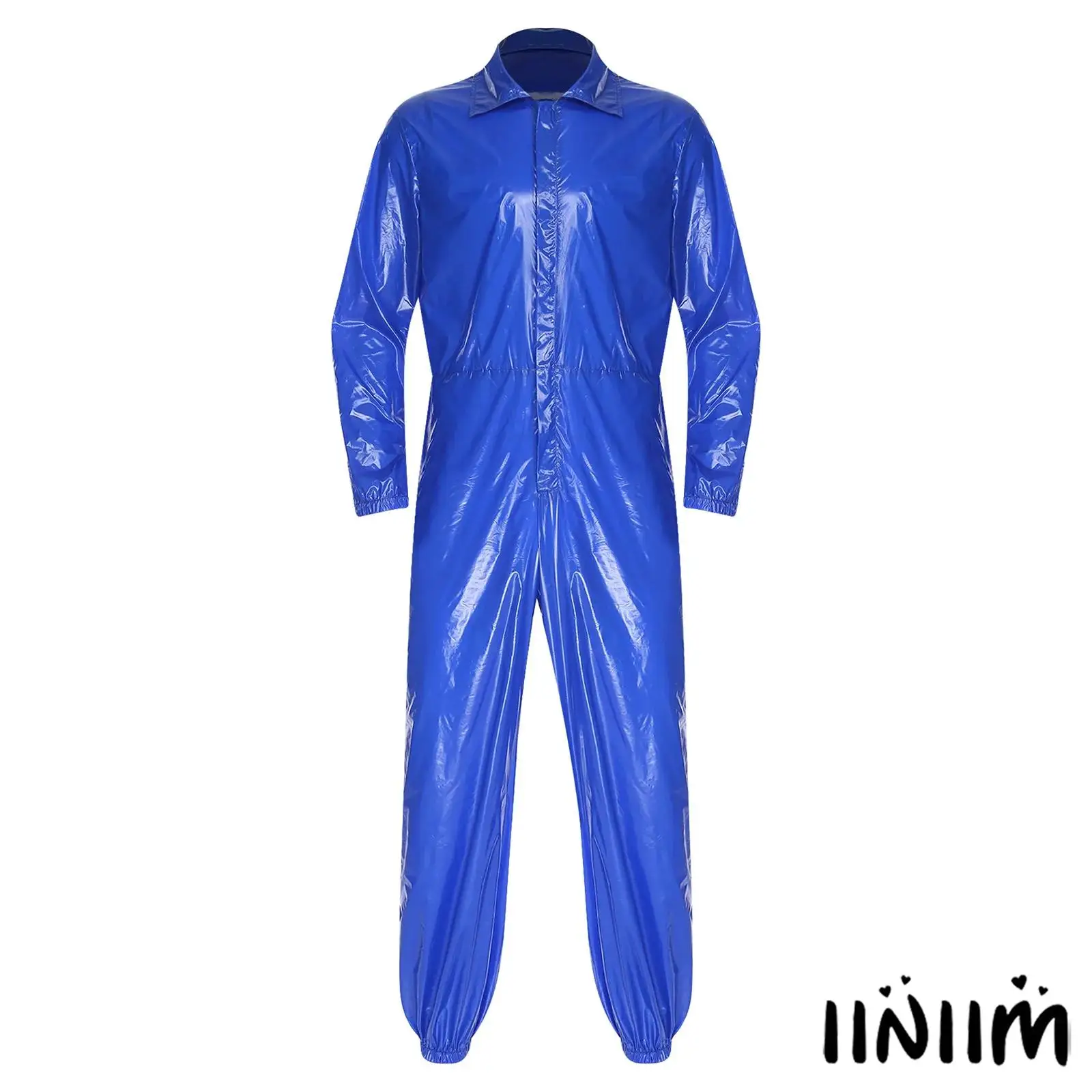 مآزر مقاومة للماء للرجال مع ياقة مقلوبة وتصميم خلفي مرن للعمل الاحترافي بذلة مقاومة للماء #1