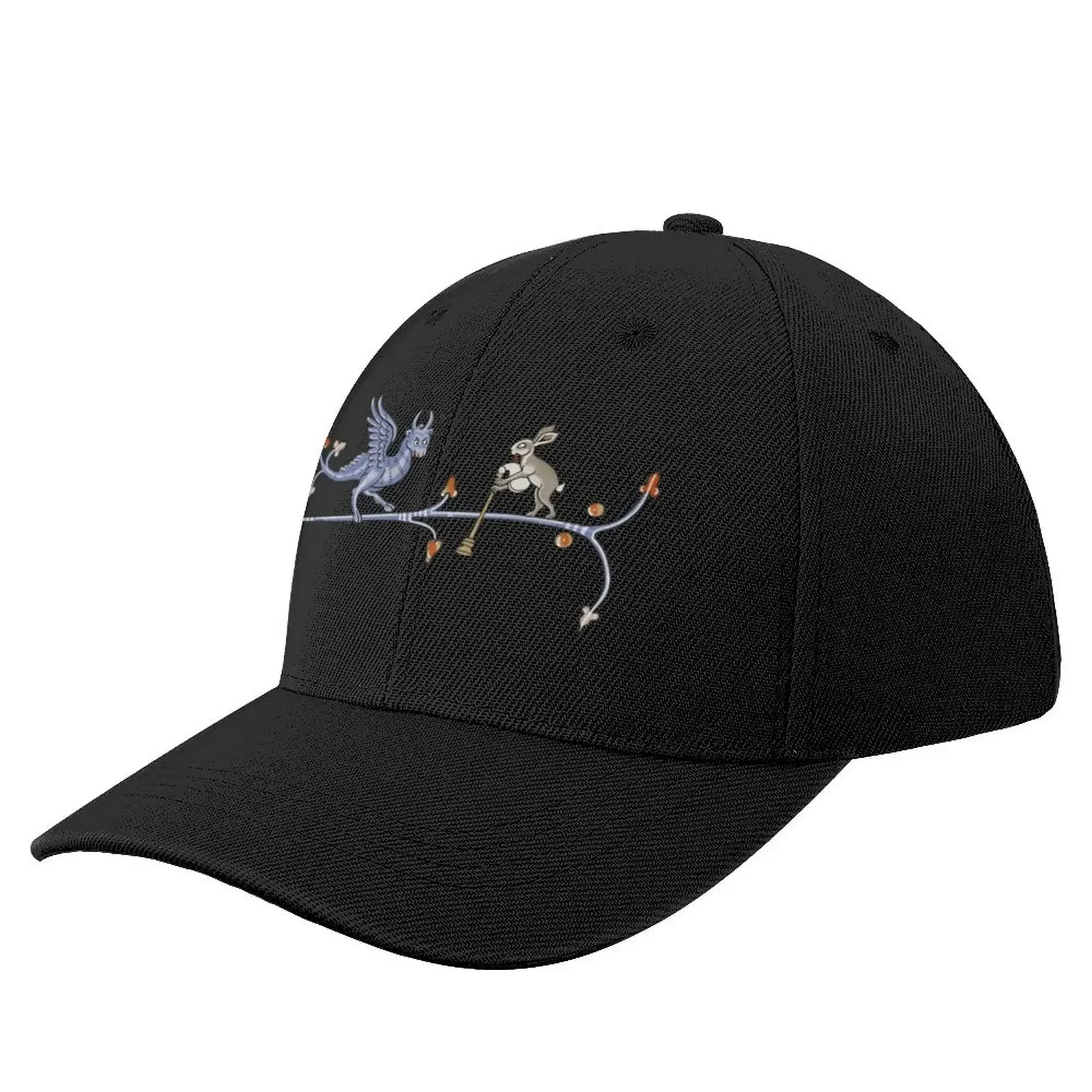 

Medieval Bunny Bagpipe player; the Blue Dragon Baseball Cap Trucker Cap Military Tactical Cap Designer Man Women's