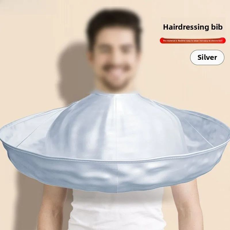 

1PC Waterproof Nylon Hair Cutting Cloak Foldable Salon Barber Home Hairdressing Cover Cloth Adjustable Neck Closure Reusable