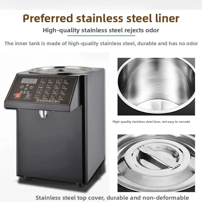 commercial  tea shop accurate quantitative non-dripping automatic constant temperature heating sugar quantitative machine