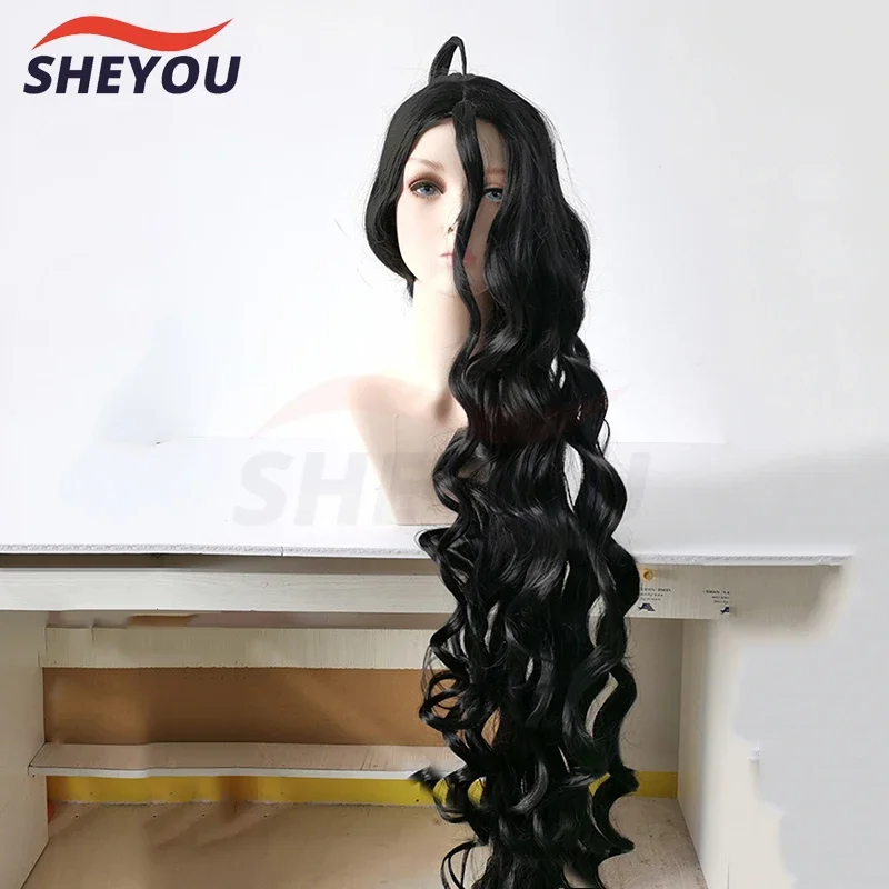 High quality 59 ''150cm long styled Izuru Kamukura black wig cosplay anime Danganronpa long wigs wig cap