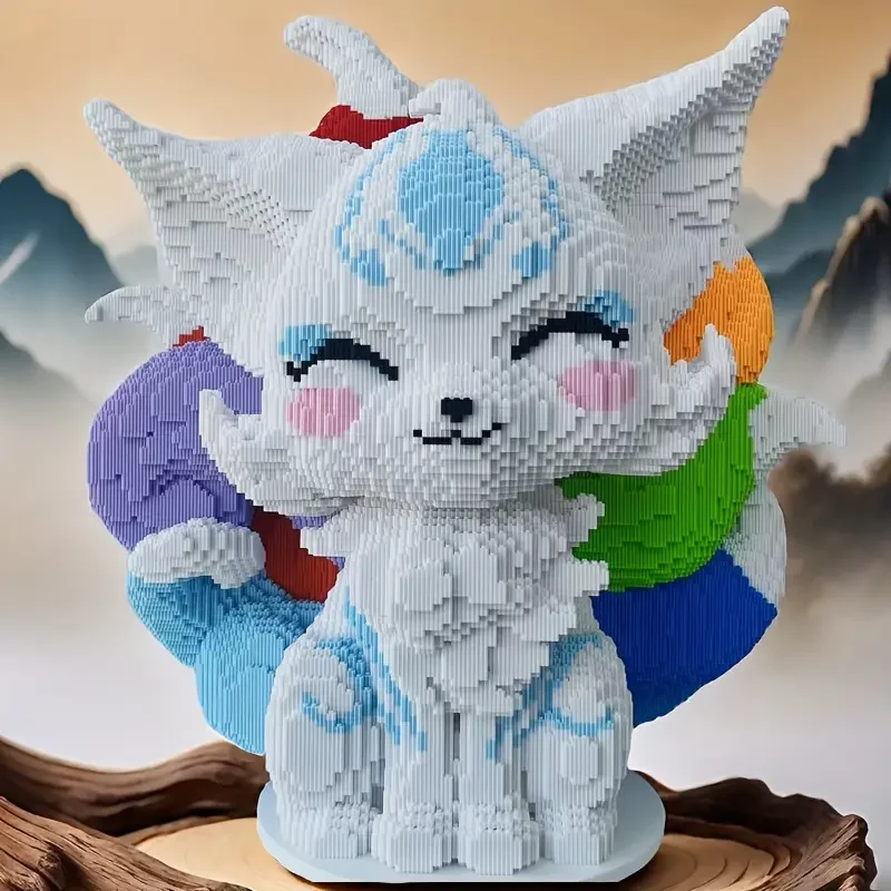 

5694 Pieces of Colorful Nine-Tailed Fox Building Blocks, Adult Desktop Decoration Toys and Gifts, Birthday Gifts, Thanksgiving Gifts, Christmas Gifts