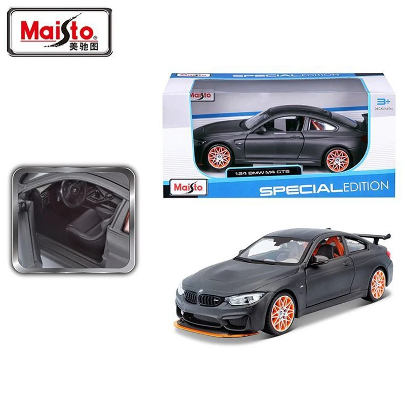 Maisto Original Genuine 1/24 BMW M4 GTS Equal Scale Simulation Alloy Car Model Multi-open Design Collectible Boys Toys