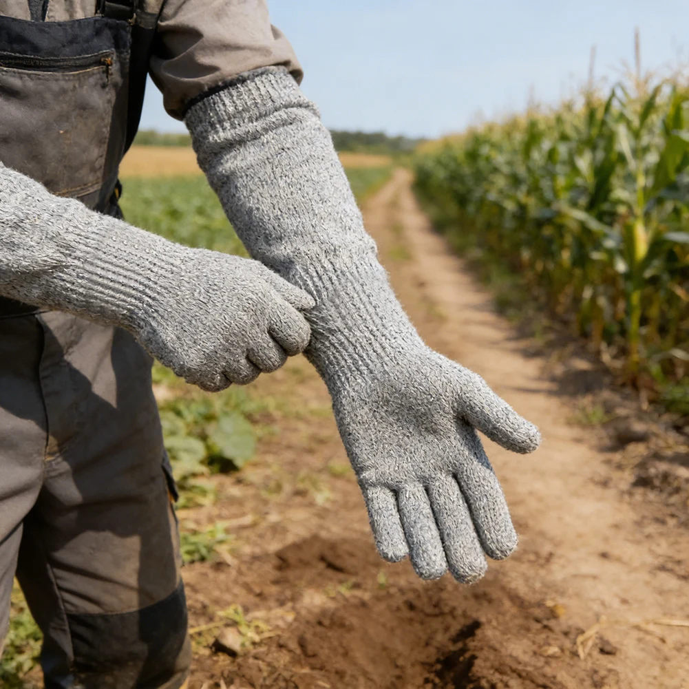 

Pet Handing Gloves 35cm Scratch Proof Arm Sleeves Anti-Scratch Arm Protection Puncture Cut Proof For Training Cat Dog