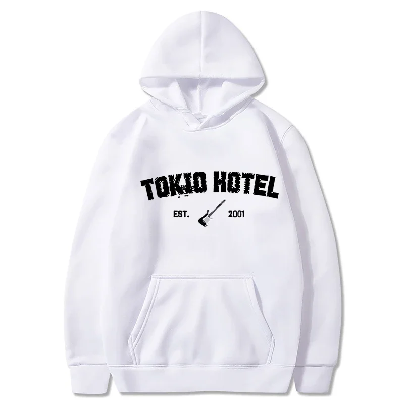 Rock Band Tokio Hotel Hoodies Kaulitz Print Men Woman Hoodie Hip Hop Harajuku Pullovers Unisex Oversized Weatshirts Clothing