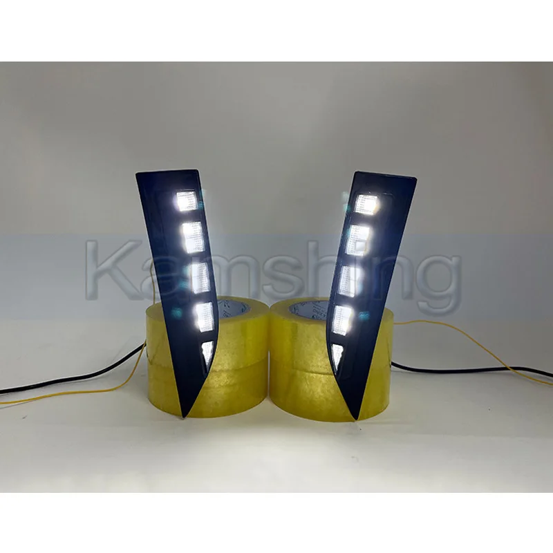 Kamshing 1 Set Modifying LED Daytime Running Light DRL For Changan CS75 Plus 2025-2026 Front Fog Light Daytime Light