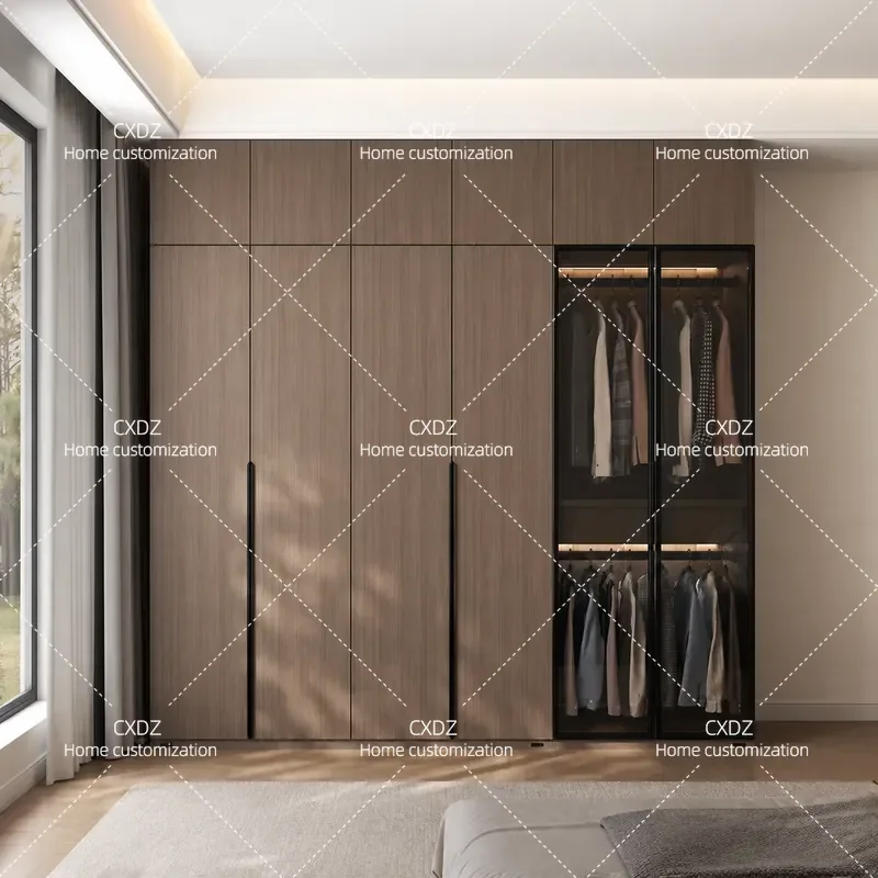 Modern Simple Wardrobe for Bedroom 2026 New Popular Finished Product Combination Storage Cabinet Home Furniture