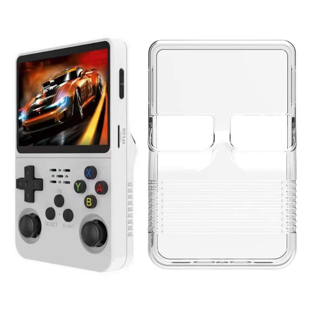 Transparent TPU Case for R36S Handheld Game Console Anti-fall TPU Protective Case Protection TPU Cover for R36S Game Accessories