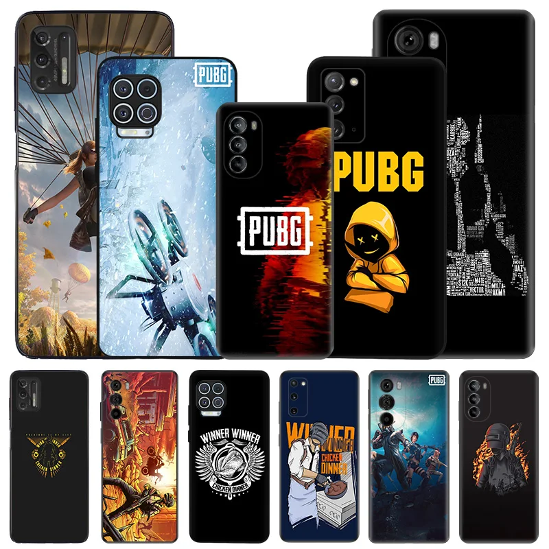 Силиконовый черный чехол для телефона Motorola G72 G53 G73 G9 G50 G51 G60 G71 G22 G32 G52 Luxury PUBG Game Moto Edge 30 20 40 Pro Cover