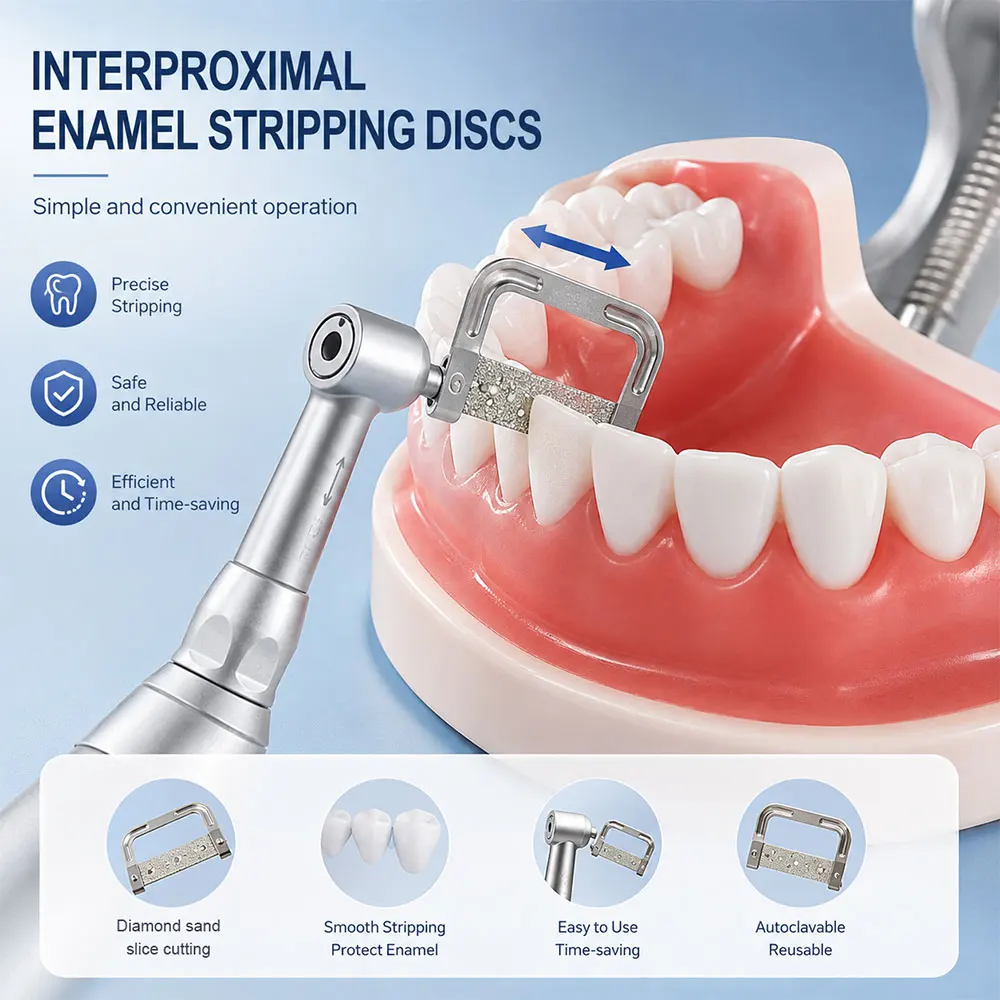 Dental Orthodontic Interproximal Enamel Reduction Automatic Strip 15/25/40/60/90HD Dentistry Polishing Finishing Contouring Tool