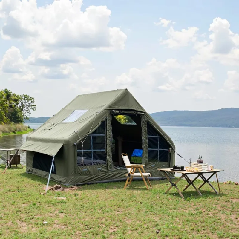

2025 Luxury Portable Inflatable Air Tent Thickened Waterproof Oxford Material For Outdoor Camping Sunscreen Snow Dust-Proof