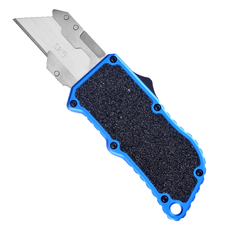 

Aluminum Retractable Multi-Purpose Knife, includes 5 SpareBlades -Quick Replacement, EDC Tool Pocket Knife