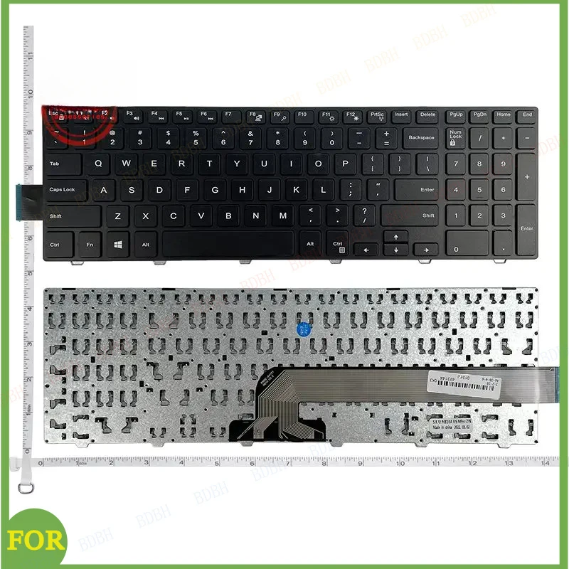 US/UK/SP keyboard For Dell Inspiron 15 3000 5000 3541 3542 3543 5542 3550 3560 3551 3552 3559 3565 3567 3558 5545 5547 5566 5748