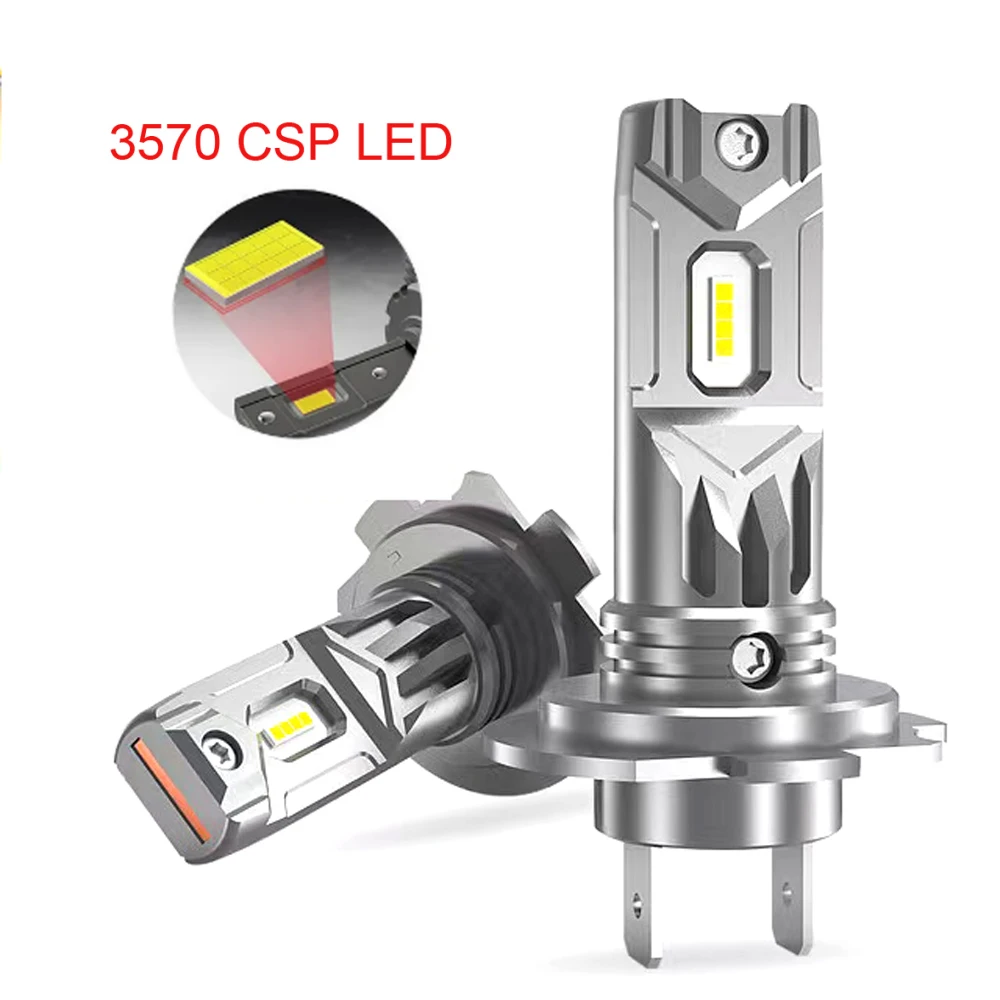 

2PcsH7 H4 H1 LED Fog Light 1:1 Mini Size Headlamp 120W 58000LM 6500K Car Lamps Super Bright Plug And Play Car Headlight Bulbs