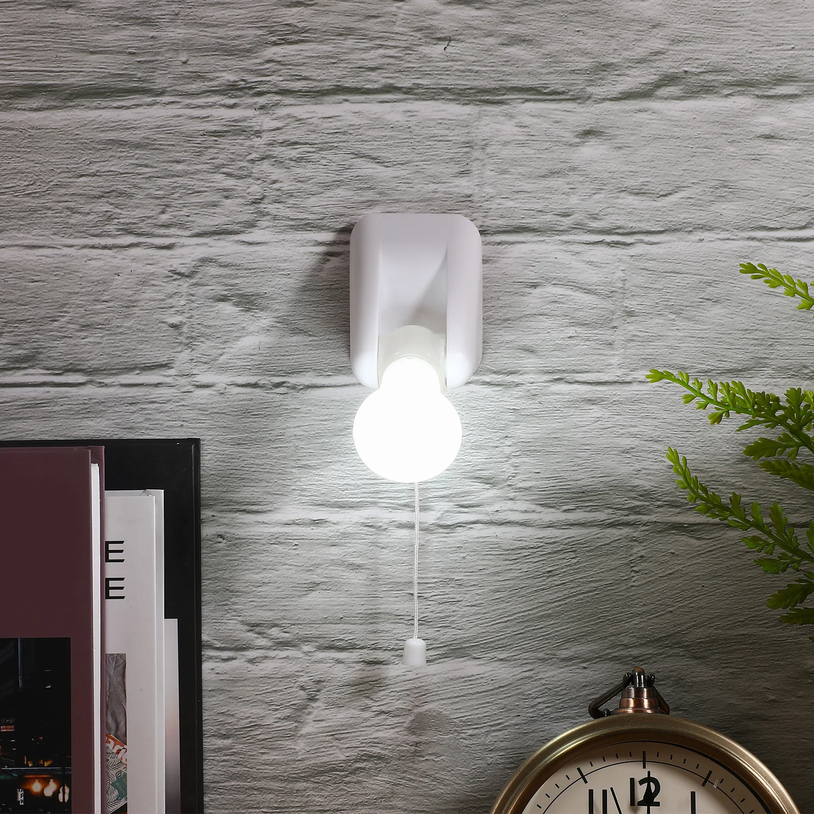 

LED Tent Light Portable Self Adhesive Wall Mount Pull String Lamp Cabinet Closet Light Flicker Free Eye Protection Energy Saving