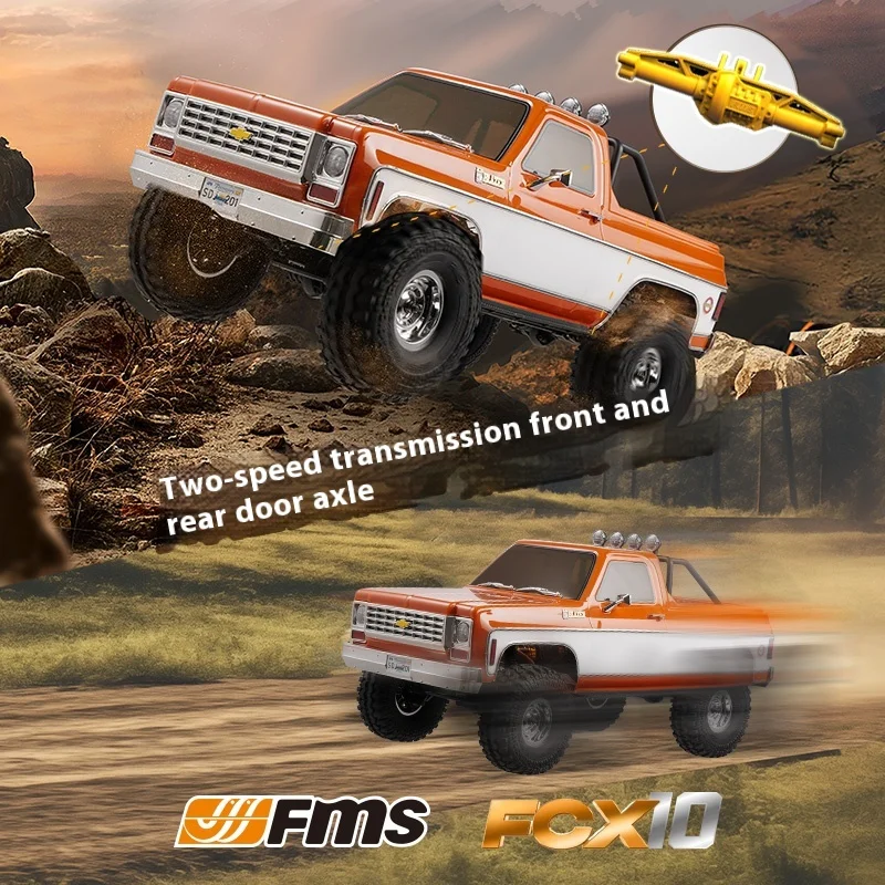 Fms Chevrolet Fcx10 K5 1/10 Rc Electric Remote Control Model Car Rock Crawler Rtr Adults Children'S Toys Christmas Birthday Gift