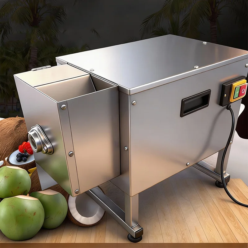 1800W Electric Commercial Coconut Shredder, Coconut Meat Extractor, 2200W Small-Scale Leaf Processing Equipment