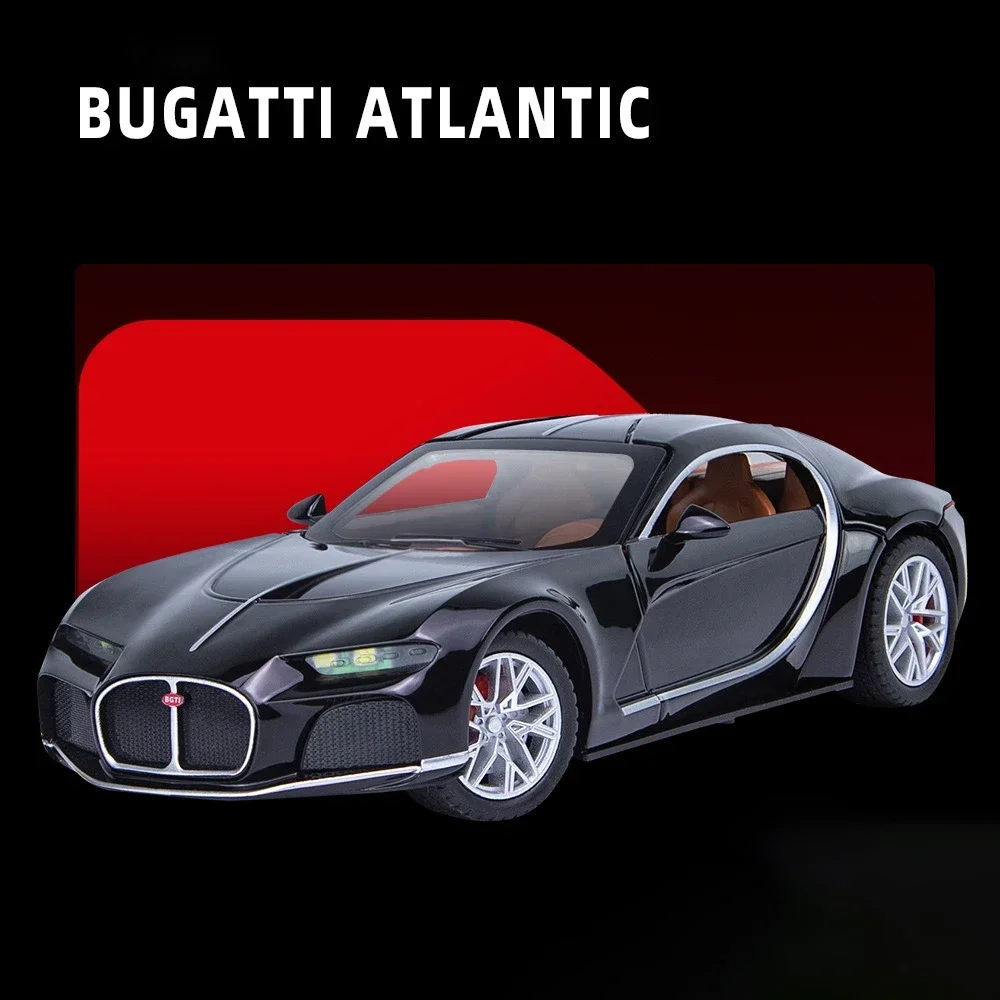

Bugatti Atlantic Supercar Alloy Model Car 1:24 Toy Diecasts Metal Casting Sound and Light Car Toys Vehicle