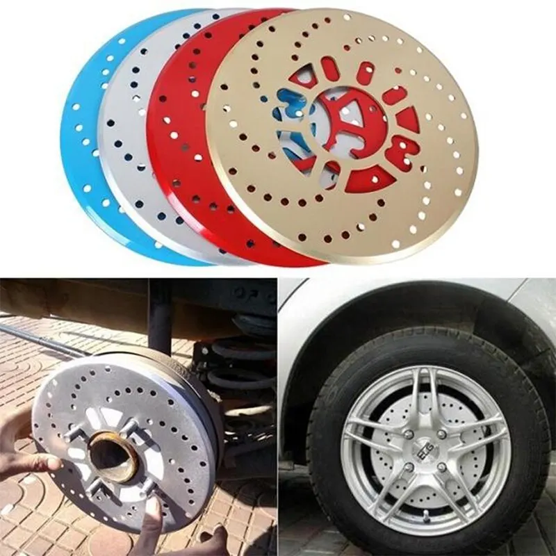 Aluminum Alloy Automobile Wheel Disc Brake Cover Automobile Modified Disc Automobile Wheel Plate Rear Drum Brake 2PCS