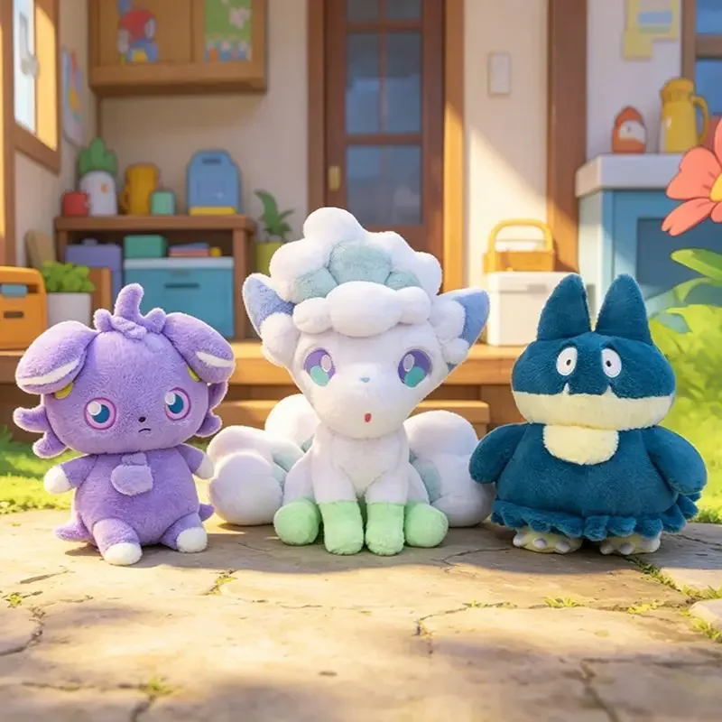 Große Kuschelige Espurr Swinub Alolan Vulpix Munchlax Puppe Spiel-Charakter Plüschtier Flauschiges Gefülltes Anime Japanischer Stil Plüschfigur