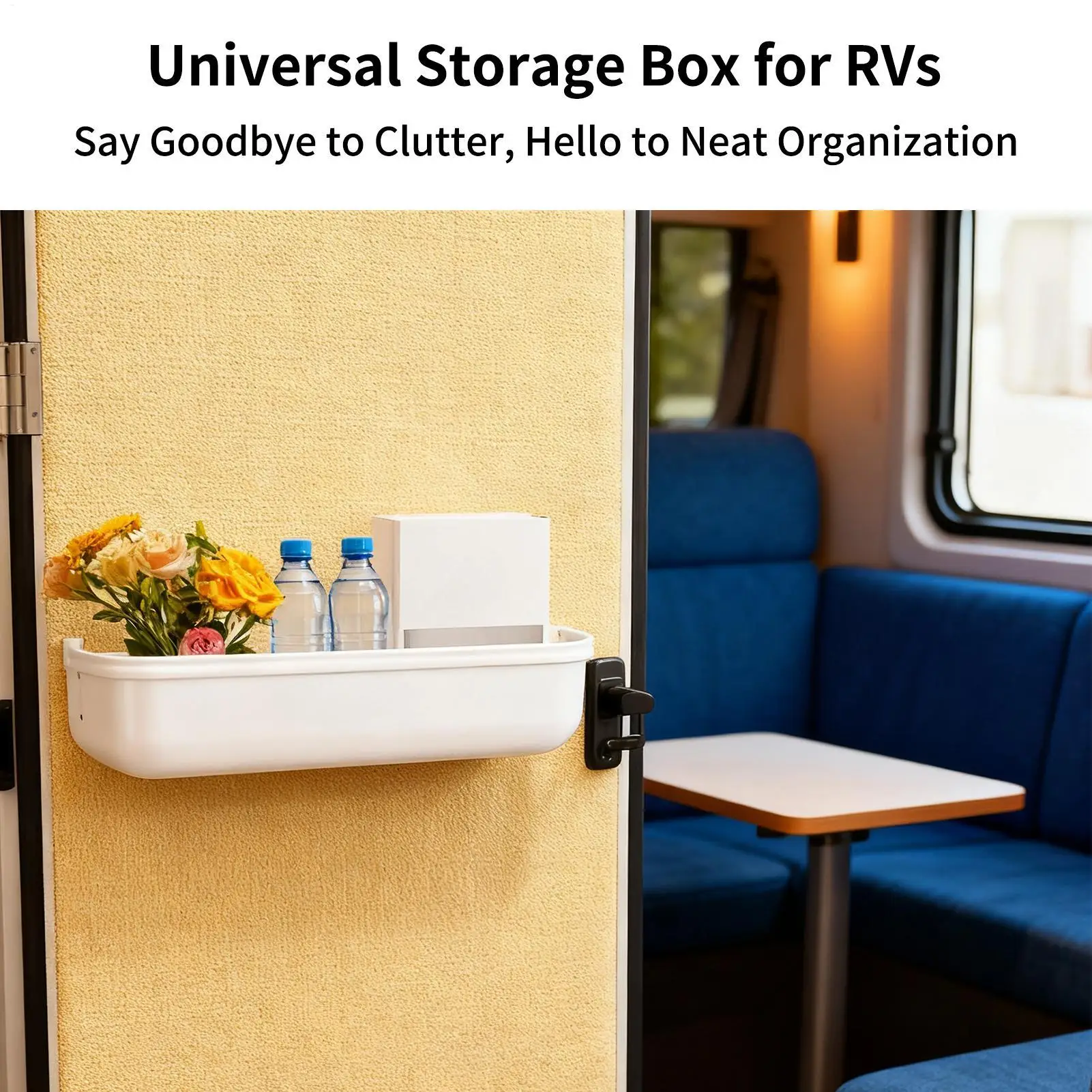 RV Door Organizer Box Multifunctional Automotive Interior Organization Bin Car Door Side Insert Organizer Box for Trailer