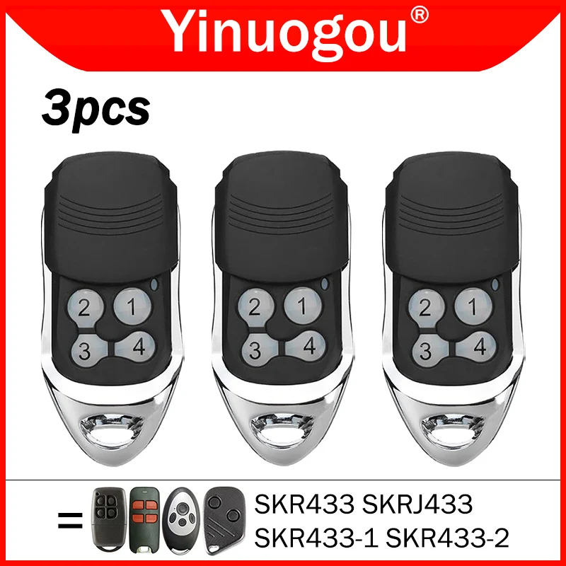 

3 PCS SEIP SKR 433 J433 433-1 433-3 Garage Door Remote Control Gate Opener SKR433 SKRJ433 SKR433-1 SKR433-3 433MHz Rolling Code