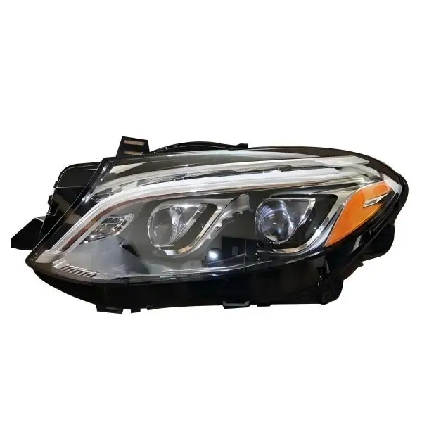-GLE W166 Headlights 2015-2019 GLE320/GLE350d/GLE400 6000K New A1668201159/A1668201259 view 5