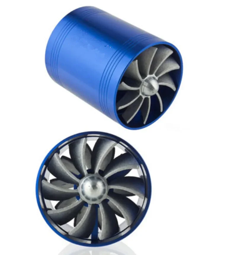 

СУПЕРШАРГЕР ДВОЙНОЙ турбонатор Cold AIR INTAKE Fuel Saver Синий турбозарядное устройство Вентилятор высокого качества