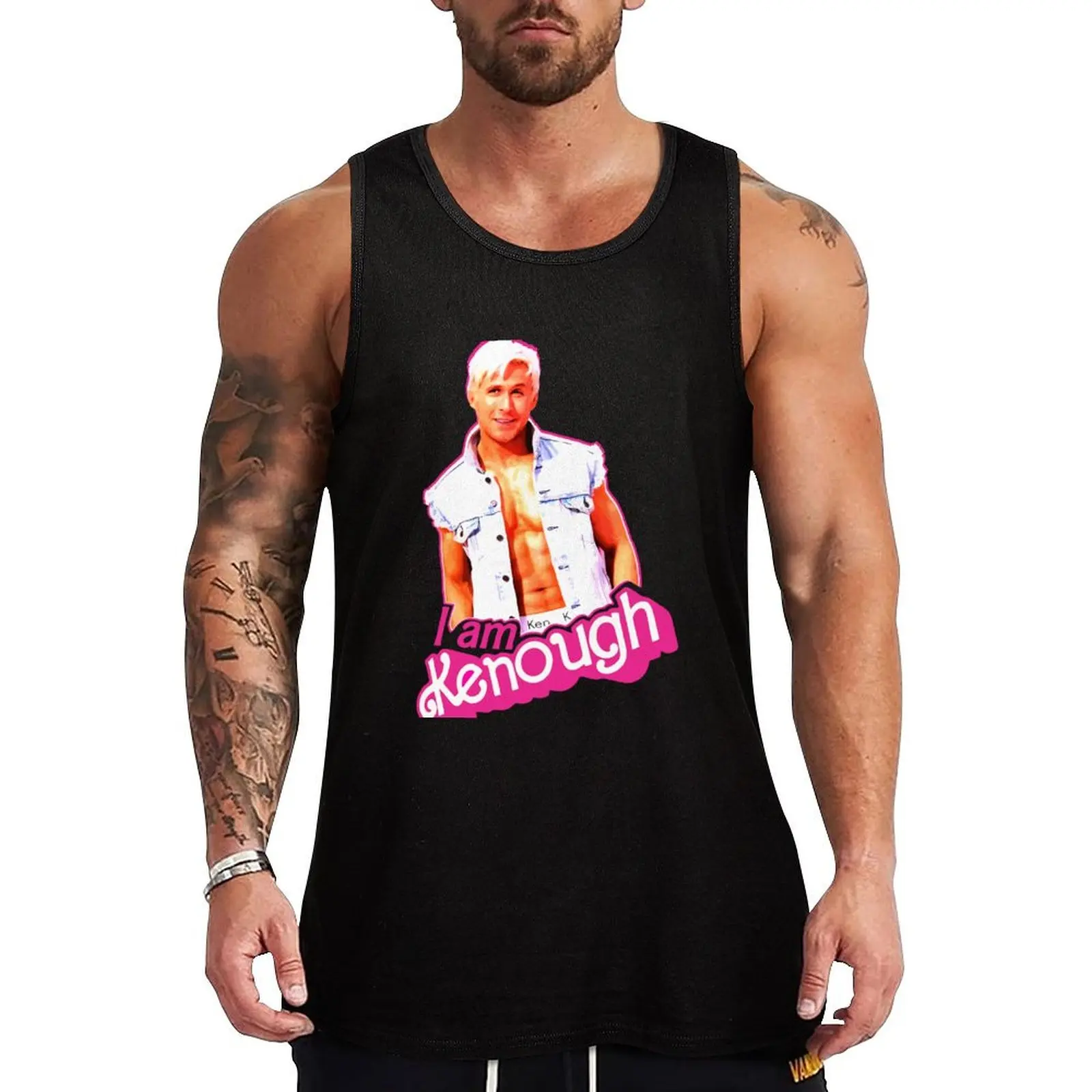 

I am Kenough Tank Top man sexycostume plain t-shirt gym accessories man gym clothes men
