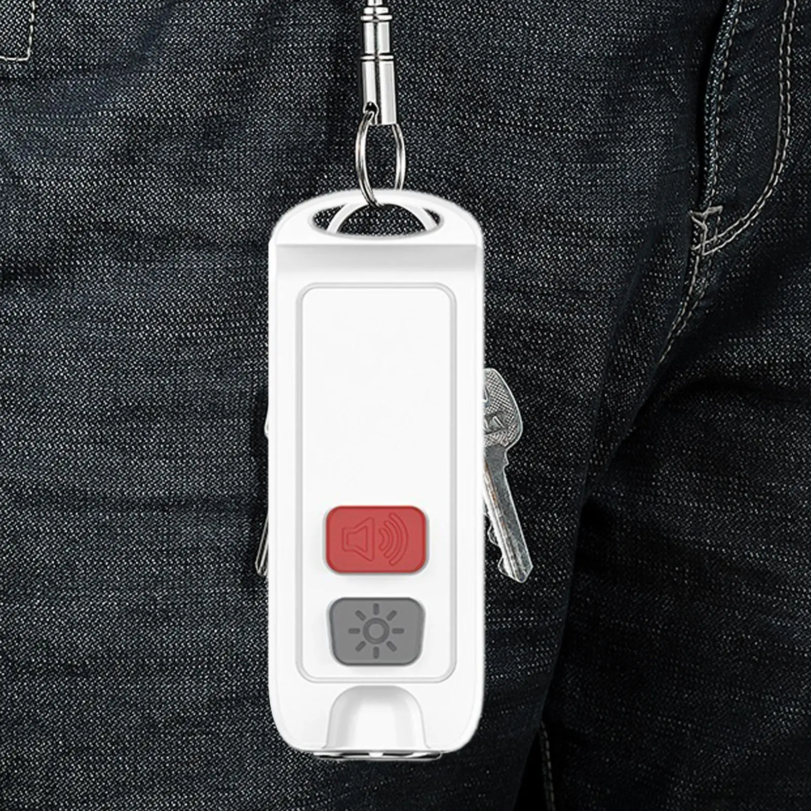 여성을위한 개인 경보 LED 조명 130dB 사이렌 방수 충전식 휴대용 보호 장치와 시끄러운 소리 경고