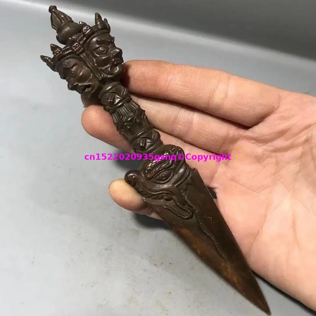 Wholesale Buddhist supplies Vajrakilaya Dorje Phurpa Karma bronze vajra buddha talisman Eliminating Demons blessed family peace