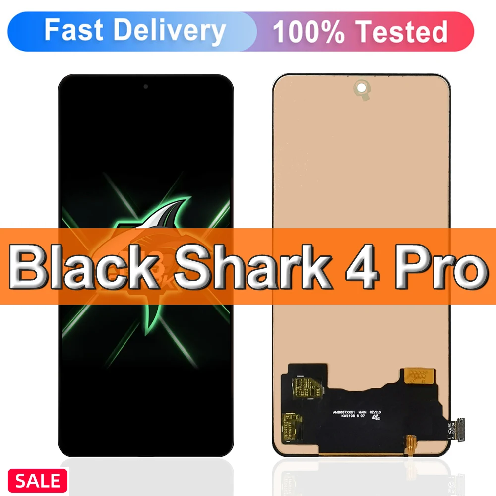 

100% протестированный ЖК-экран для Xiaomi Black Shark 4 Shark PRS-H0/A0 с сенсорным экраном и дигитайзером для BlackShark 4 Pro 4Pro LCD