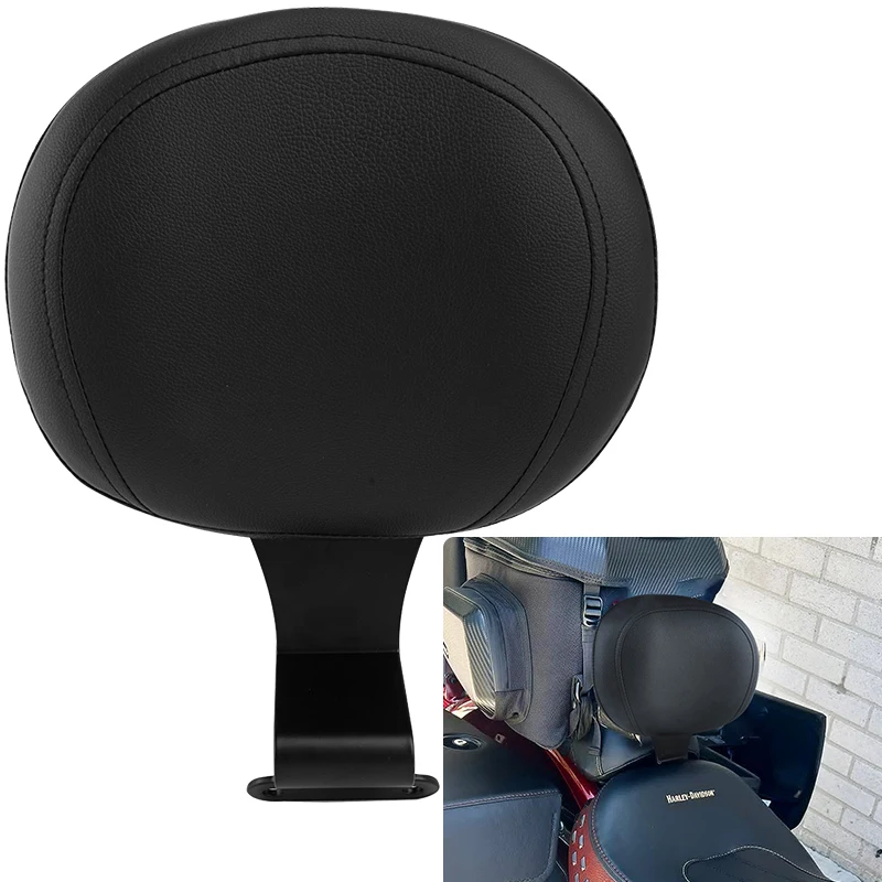 Black Motorcycle Rider Backrest Seat Cushion Pad For Honda VTX 1800 VTX1800 Cruiser Touring Accesorios Moto