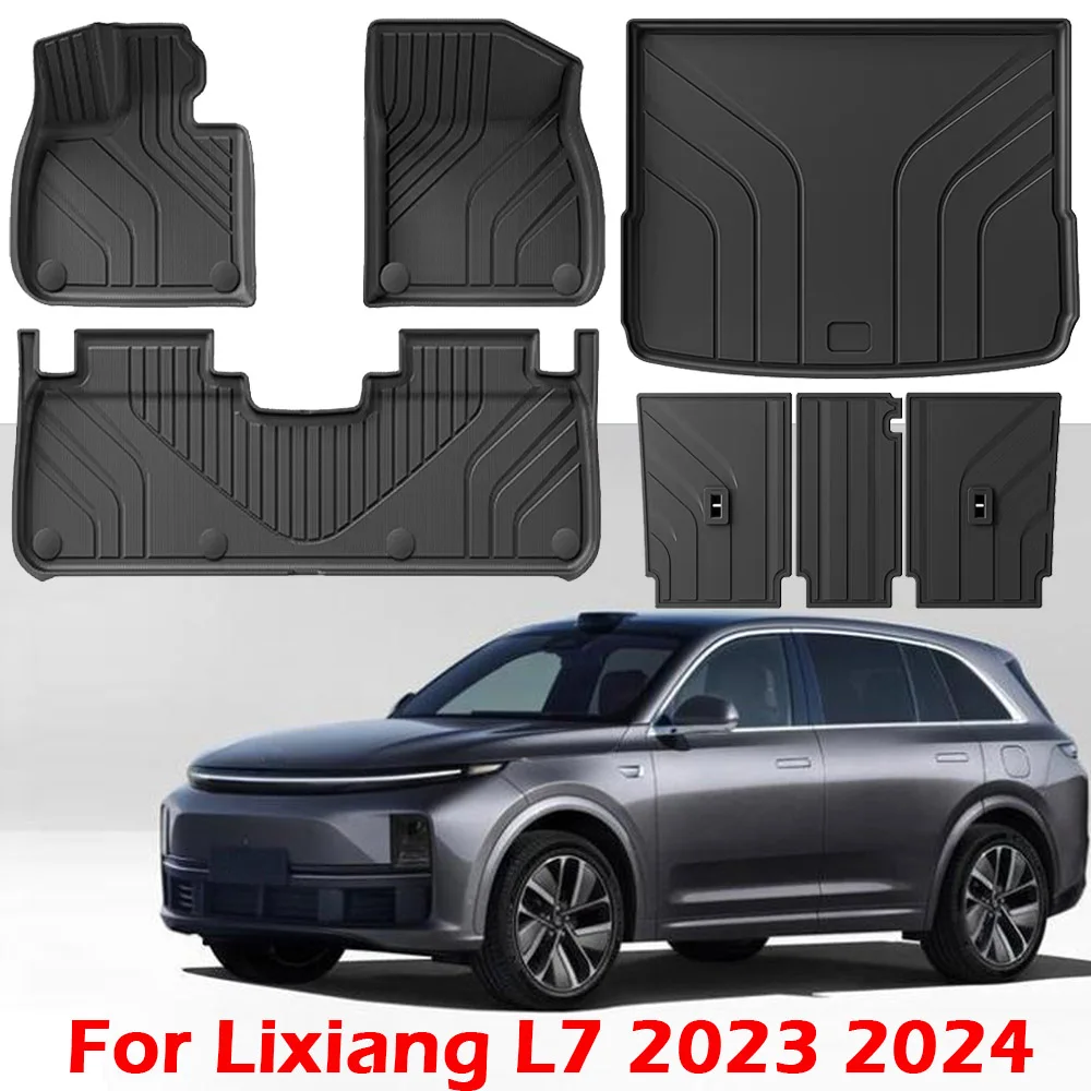

Car Floor Mats for Lixiang L7 2023 2024 ,TPE 3D All Weather Floor Liners Carpet Protection Odorless Full Set Accessories