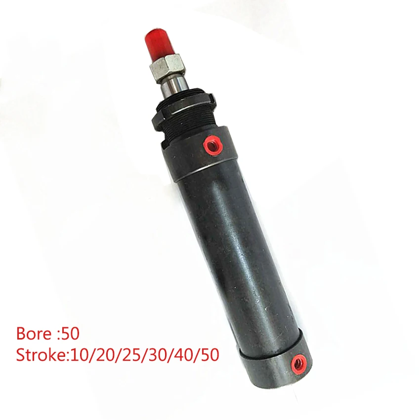 ROB Series Mini Cylinder 50 Bore 10-50mm Stroke Hydraulic Oil Cylinder Round Cylinder Micro Cylinder Small Hydraulic Cylinder