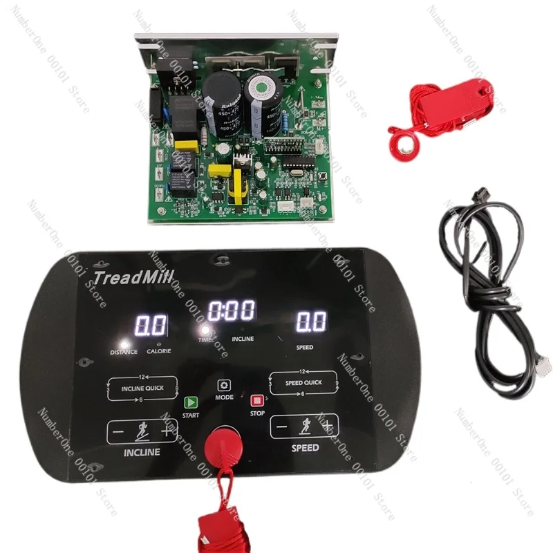 Treadmill Control Panel \\Console \\Display, Suitable for 1-4hp DC Electric Universal Treadmill Repair Kit