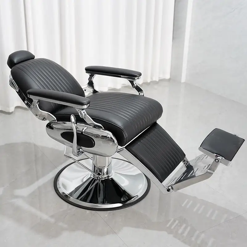 Nail Reclining Barber Chairs Ergonomic Professional Aesthetic Stylist Comfortable Barber Chairs Metal Silla Barberia Furniture