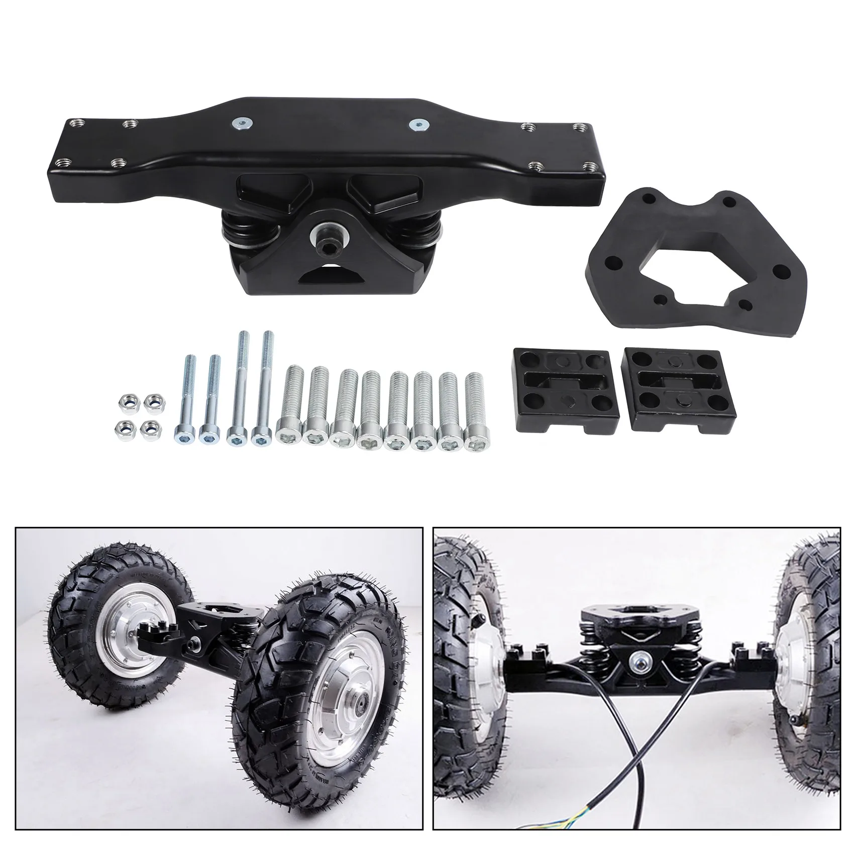 Skateboard Truck for Single Shaft Hub Motor Wheel Mountain Board Spring Truck Compatible with Hoverboard Motor Wheel