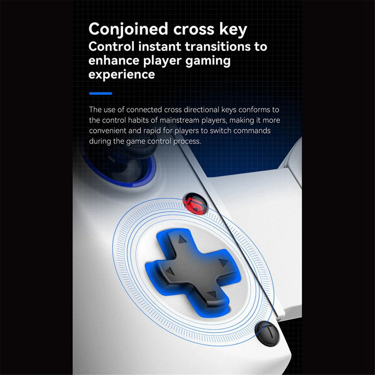 

D11 Stretch Gamepad Hall Trigger for Switch Macro Programming PC Android IOS Bluetooth XBOX Streaming Joystick White