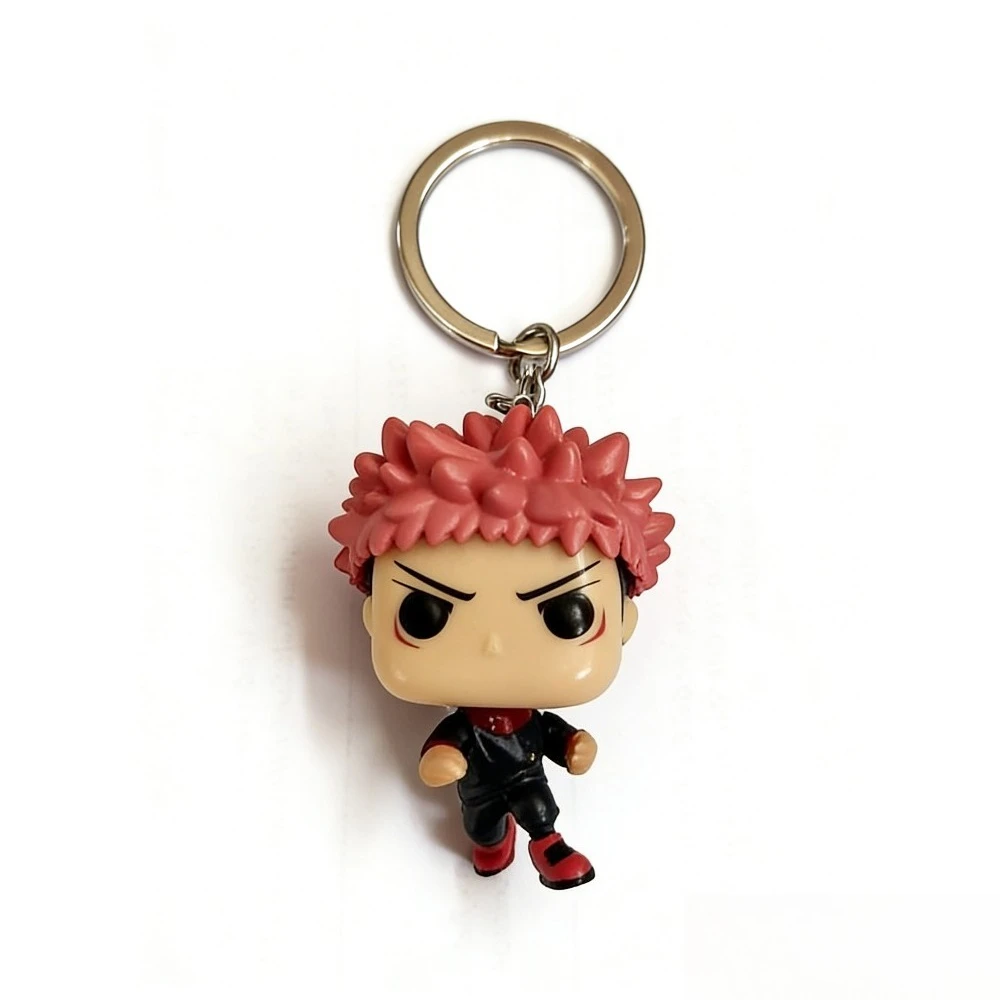 Neue Taschen-Schlüsselanhänger Jujutsu Kaisen Megumi Yuji Itadori Nobara Kugisaki Satoru Actionfiguren Sammlerstücke als Geschenke – Detail 3