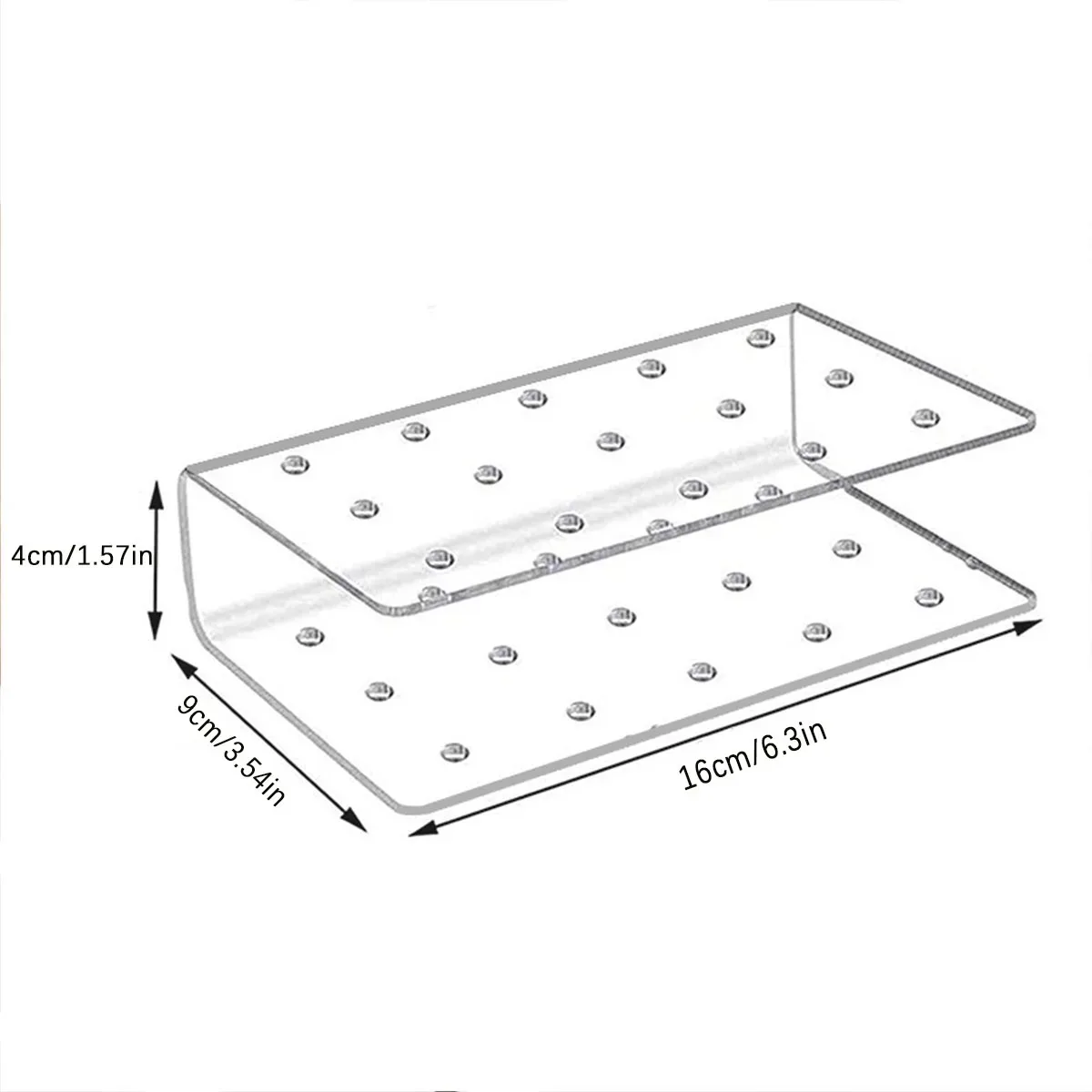 1 قطعة كعكة مصاصة 15 حفرة حامل عرض موقف الاكريليك واضح دائم حامل الحلوى لحفل زفاف عيد ميلاد الحلوى الوقوف #4