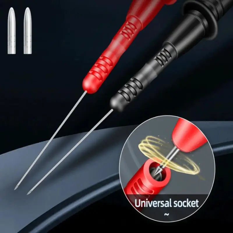 -New T2003 Pen Extension Needle Tip 1 Pair Probe Tip Test Fine Tip 1000V/10A Bendable Probe Detachable Accessories Tester Tool