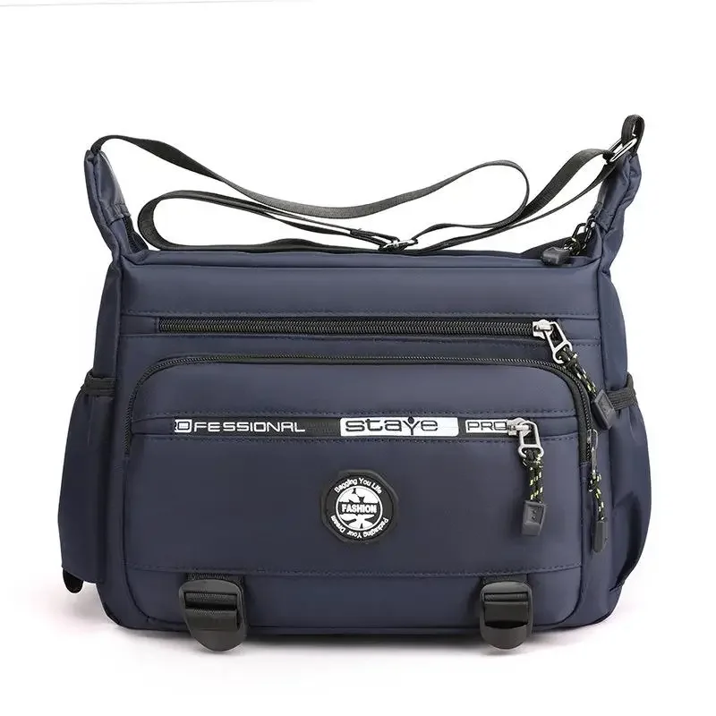 Wasserdichte Nylon-Umhängetasche für Herren – kompakte Sling-Crossbody-Schultertasche für Arbeitsweg und Reisen – Detail 2