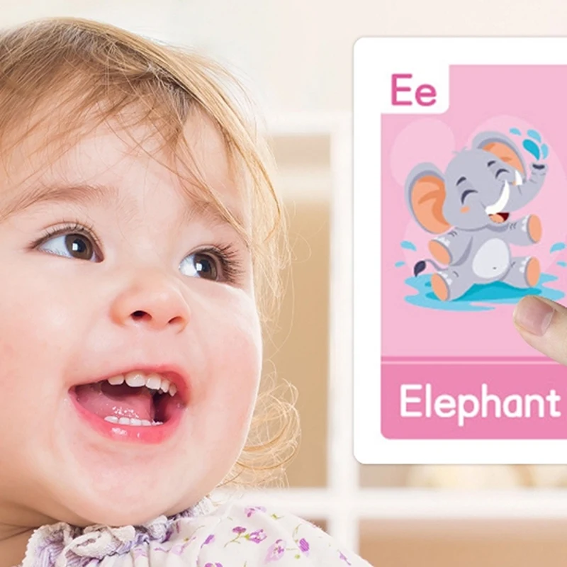 Carte Flash pour l'éducation althdes enfants, carte d'apprentissage des mots, document numéro anglais, forme de mot, 58 pièces