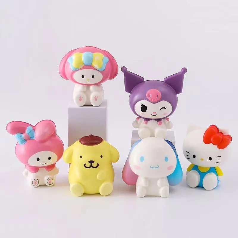 

Sanrio Cartoon Decompression Toys PU Slow Rebound Doll Hello Kitty Melody Kuromi Cinnamoroll Anime Figures Kids Birthday Gifts