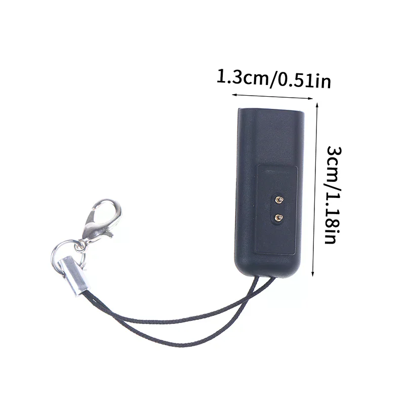 Type C Mini Portable Power Charging Adapter Convert Plug With Keychain For Smart Band 10 9 8