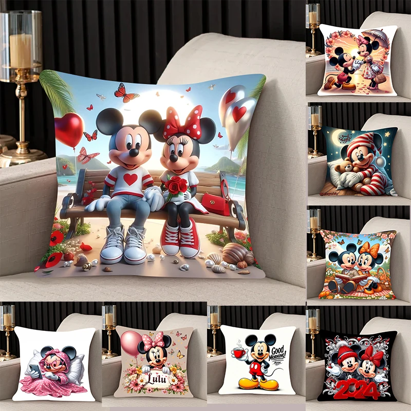 

New Pillow Mickey Minnie Slips Pillow Covers Bedding Comfortable Cushion Good For Sofa Home Car High Quality Pillow Cases 40x40